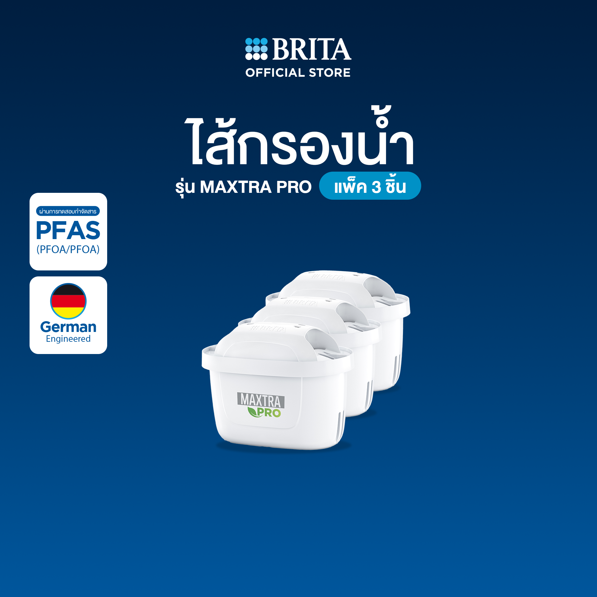 BRITA ไส้กรองน้ำ รุ่น Maxtra PRO (Pack3)