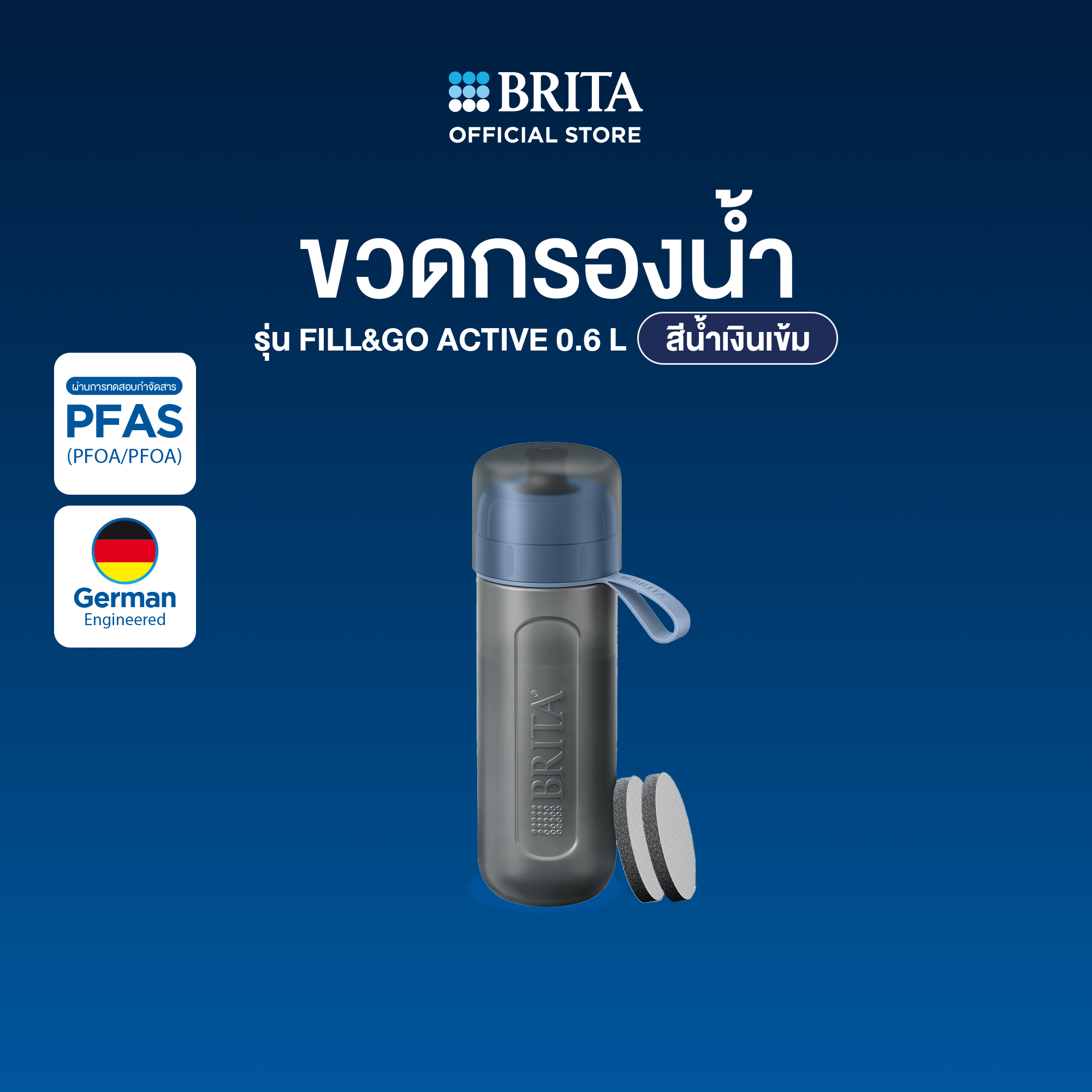 BRITA āļāļ§āļāļāļĢāļāļāļāđāļģ āļĢāļļāđāļ ActiveāļŠāļĩ Dark Blue