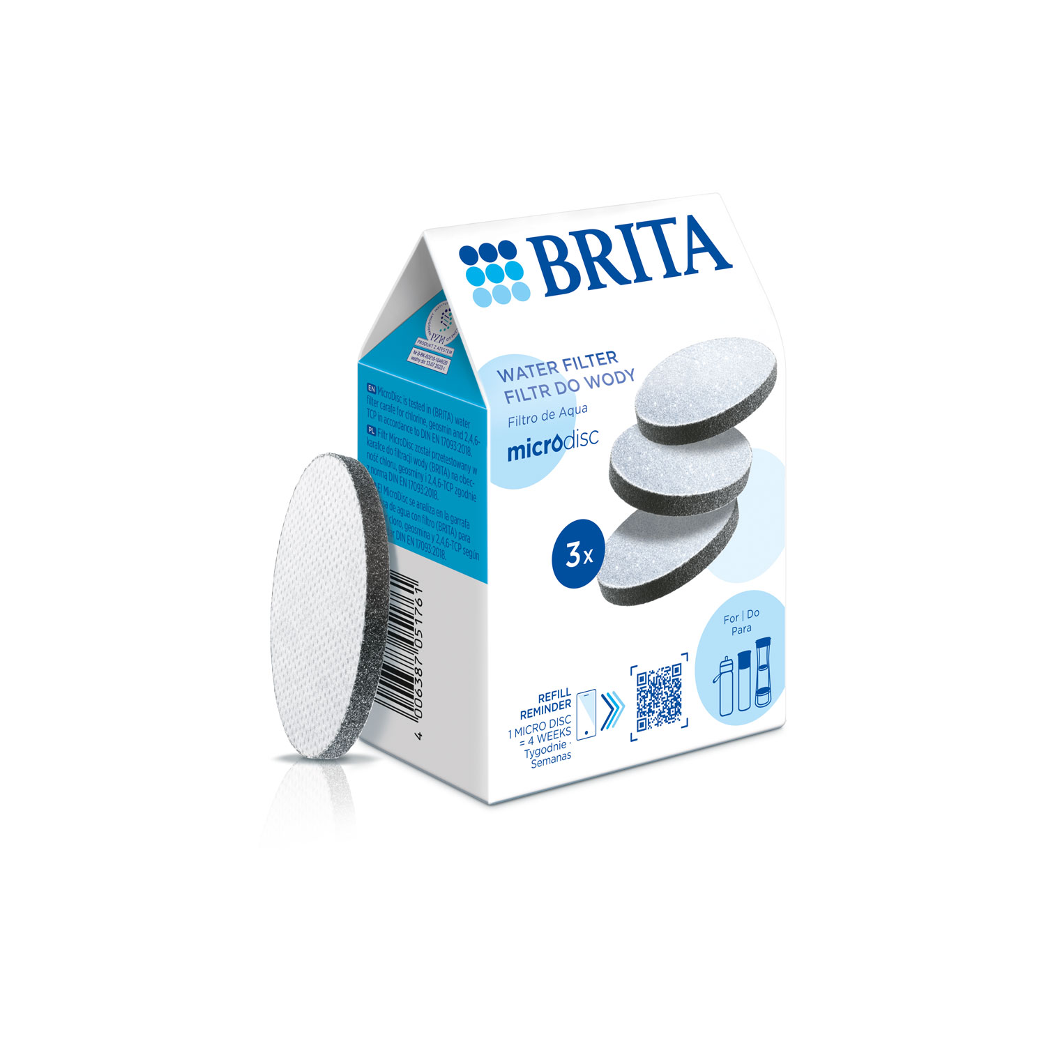 BRITA ไส้กรองน้ำ รุ่น MicroDisc Pack 3 ชิ้น