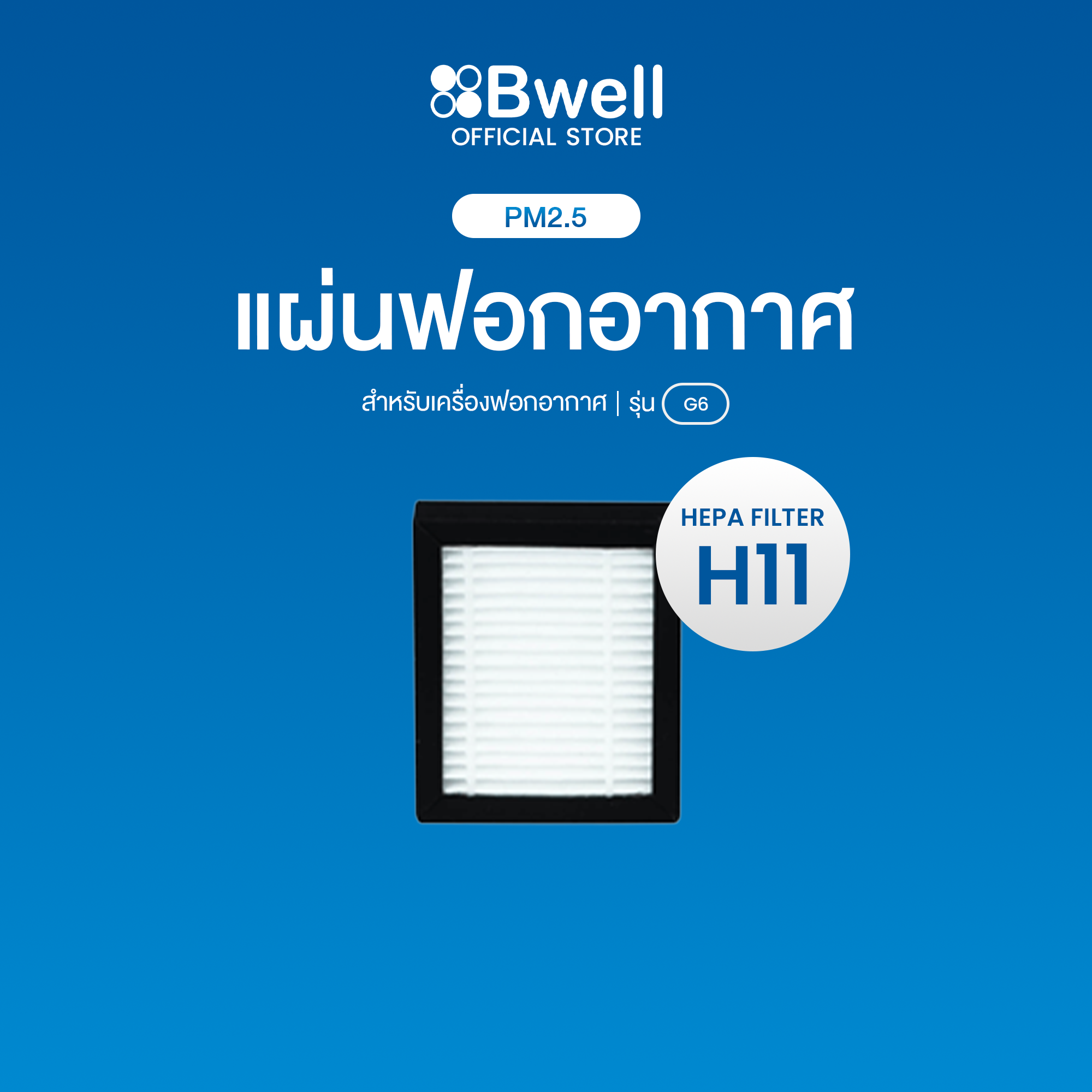 Bwellแผ่นฟอกอากาศครบชุด รุ่น G6