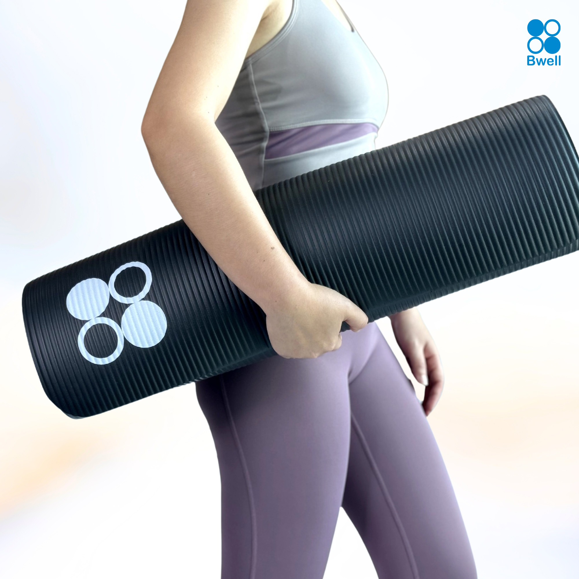 Bwell เสื่อโยคะหนาพิเศษ 12 mm ปกป้องข้อต่อ รองรับทุกการเคลื่อนไหว รุ่น MOVE